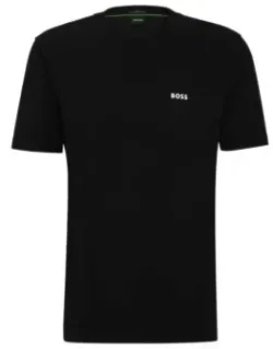 Stretch-cotton Regular-fit T-shirt With Contrast Logo
