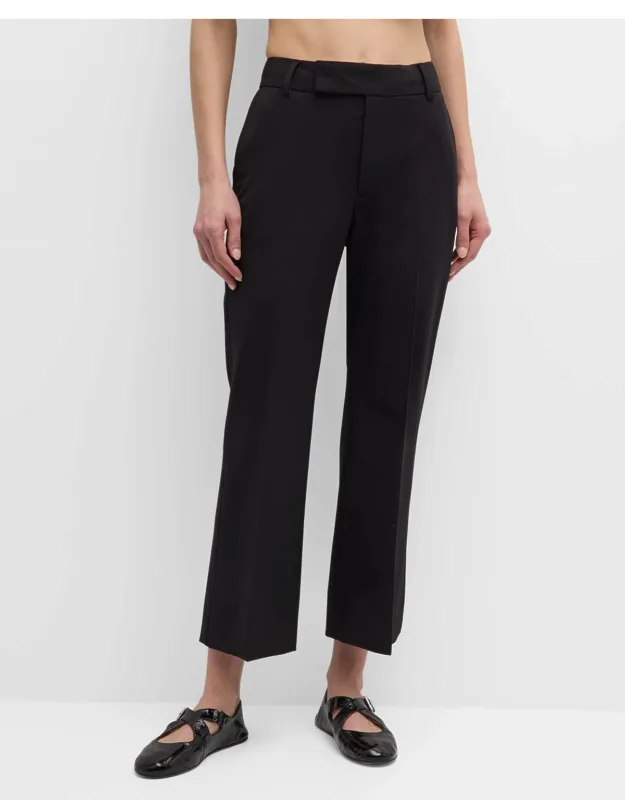 Marlene Tropical Wool Kick-flare Pants