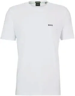 Stretch-cotton Regular-fit T-shirt With Contrast Logo