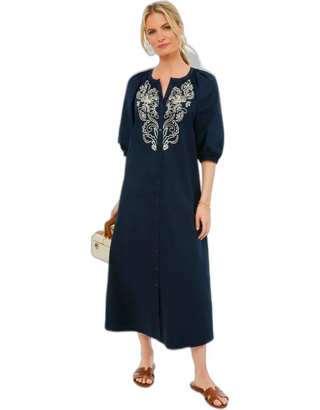 Embroidered Etta Dress