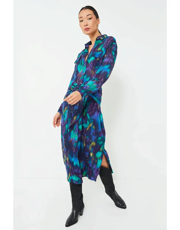 Nesly Watercolor Dress
