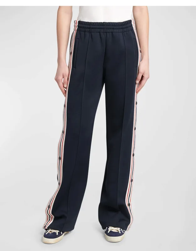 Wide-leg Side Tape Joggers