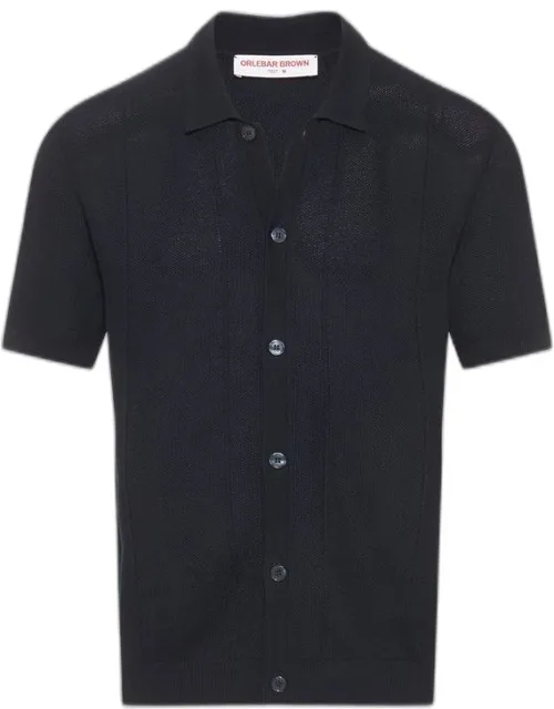 Classic Fit Capri Collar Drop Needle Mercerised Cotton Shirt