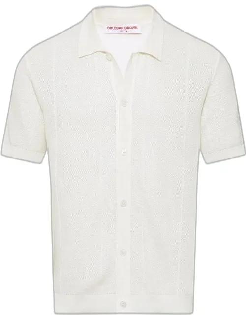 Classic Fit Capri Collar Drop Needle Mercerised Cotton Shirt