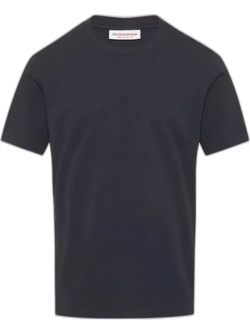 Navy Night Iris Classic Fit Cotton T-shirt With Relaxed Fit