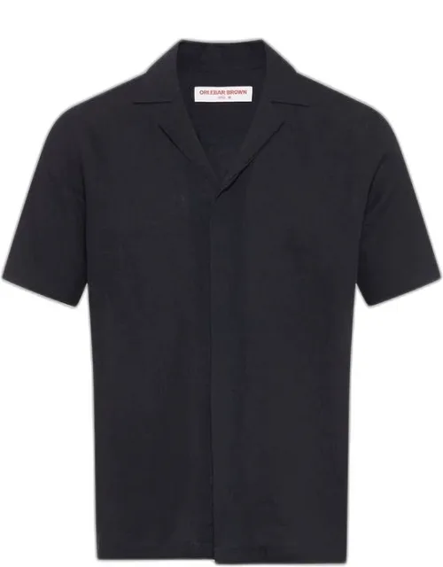 Relaxed Fit Capri Collar Linen Shirt