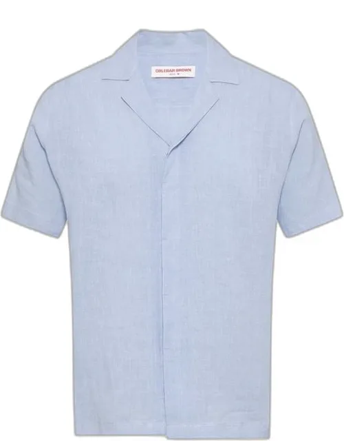 Relaxed Fit Capri Collar Linen Shirt