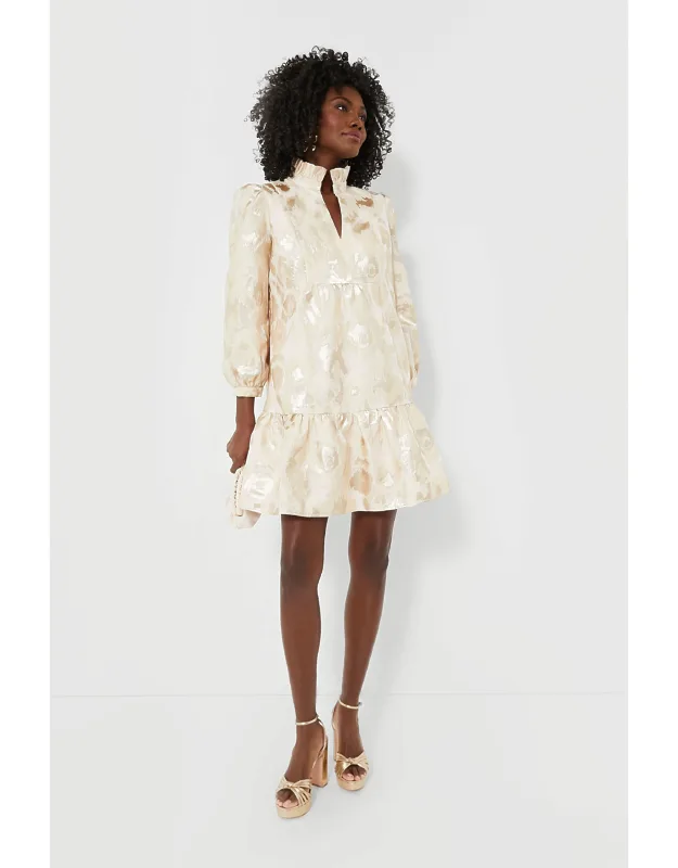 Champagne Fil Coupe Palmerston Dress