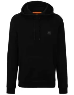 Cotton-terry Hoodie With Logo Patch
