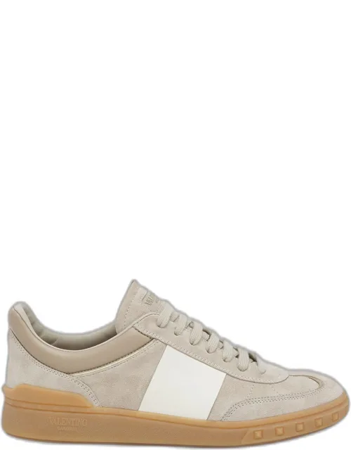Bicolor Stripe Low-top Sneakers