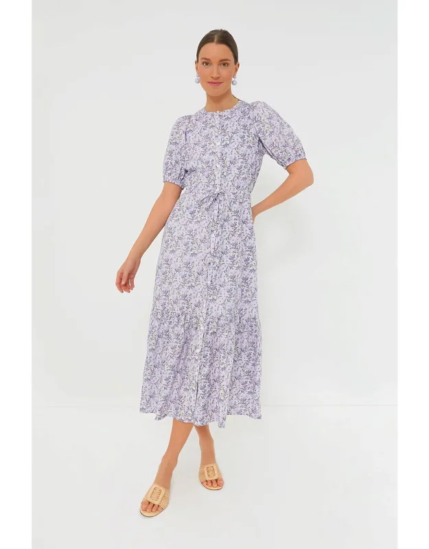 Lavender Floral Maxi Dress