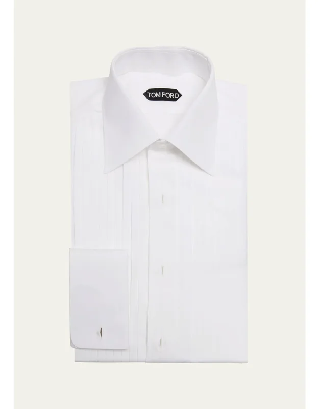 Cotton Plisse Dress Shirt
