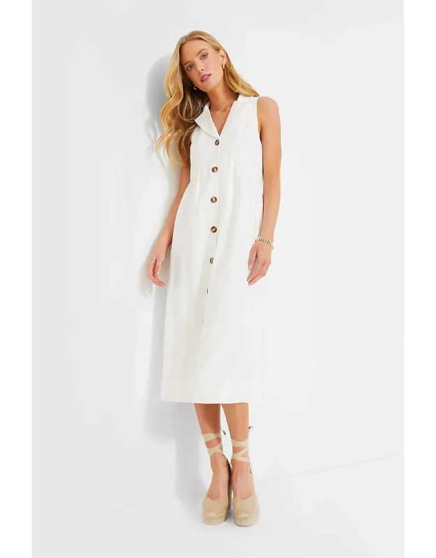 Jules Dress With Oversized Collar And Pockets