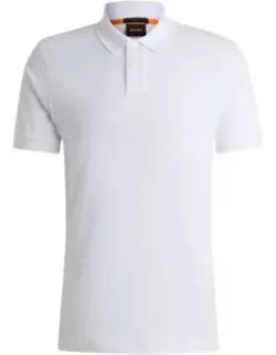 Stretch-cotton Slim-fit Polo Shirt With Logo Patch