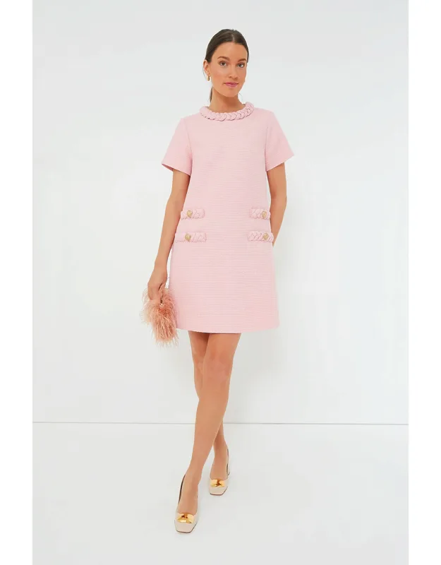 Blossom Pink Tweed Jackie Dress