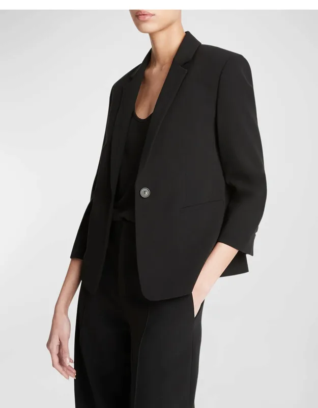 Shrunken Bracelet-sleeve Blazer