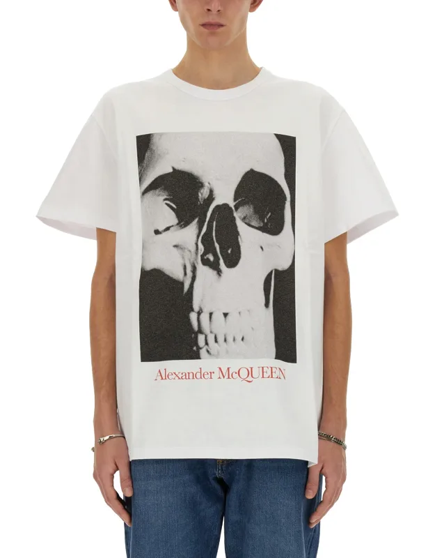 Skull Print T-shirt, Regular Fit, 100% Cotton
