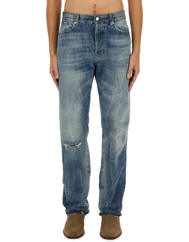 Department Five Jeans In Made In Italy, Model Is 185 Cm Tall