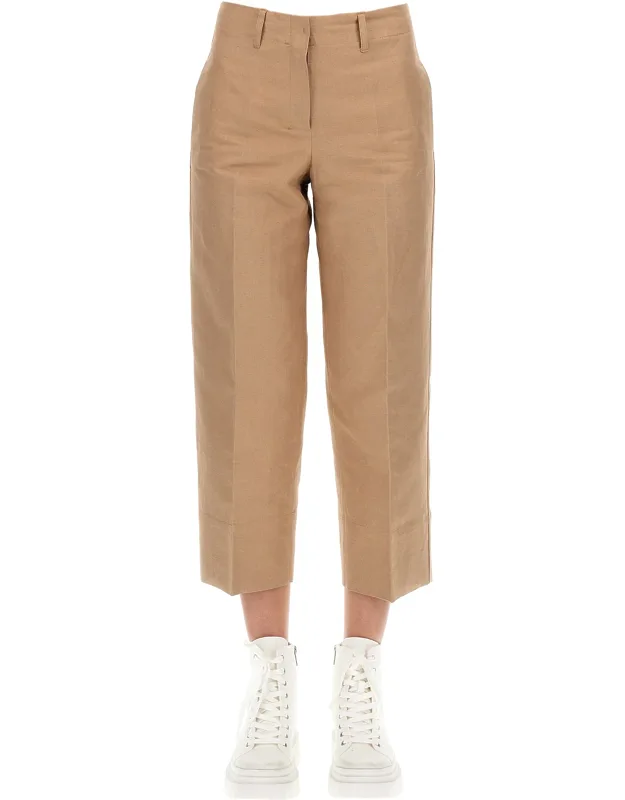S "vezzano" Trousers With Hook And Zip Closure