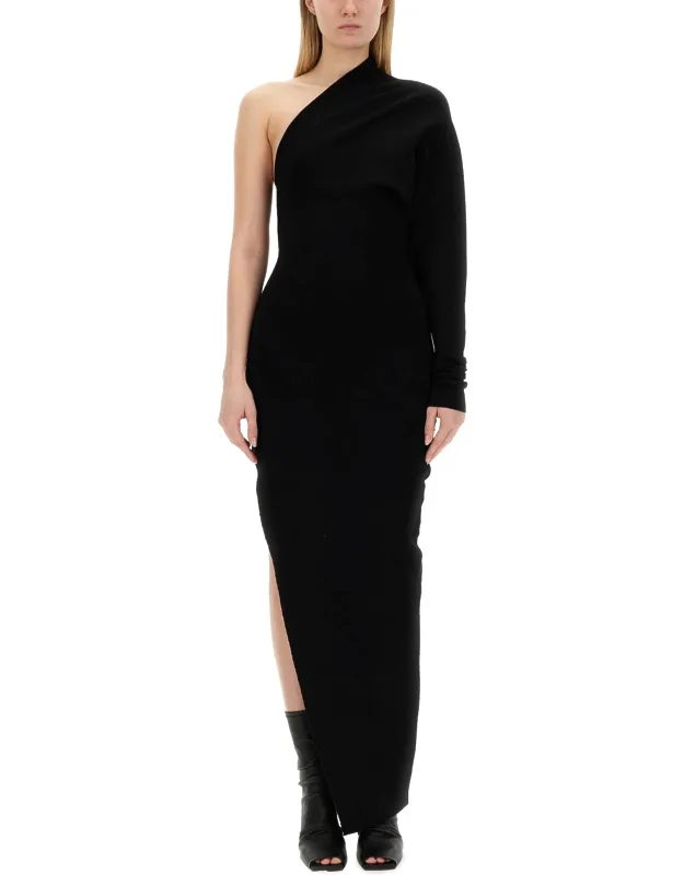 One-shoulder Dress Slim Fit Made In Italy