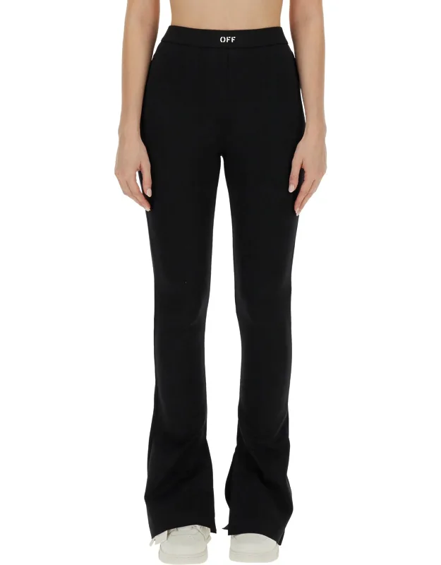 Leggings With Logo, Made In Italy