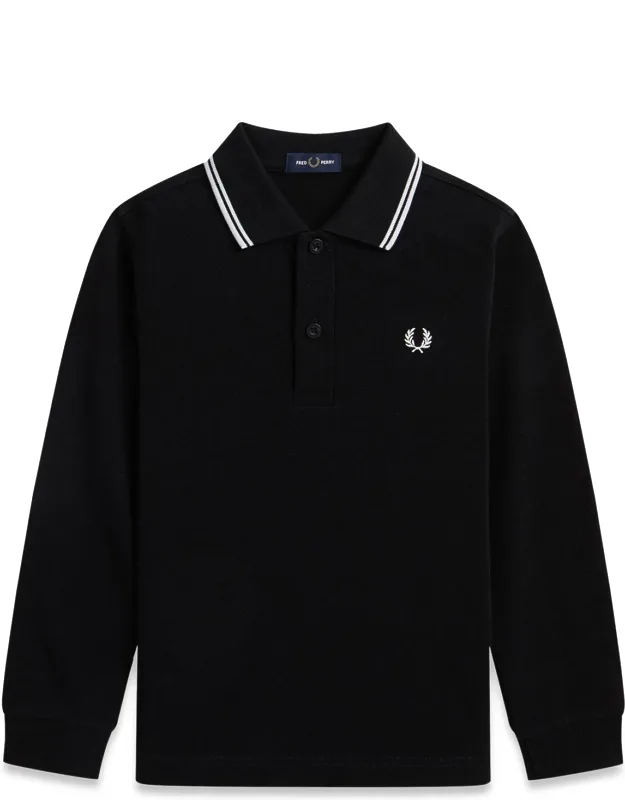 Twin Tipped Long Sleeve Polo Shirt