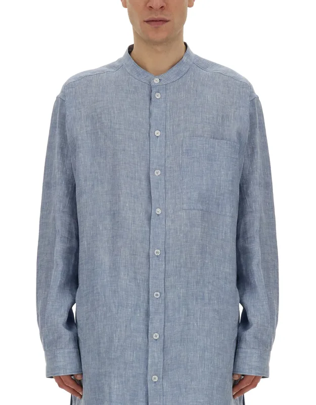 Shirt With Mandarin Collar