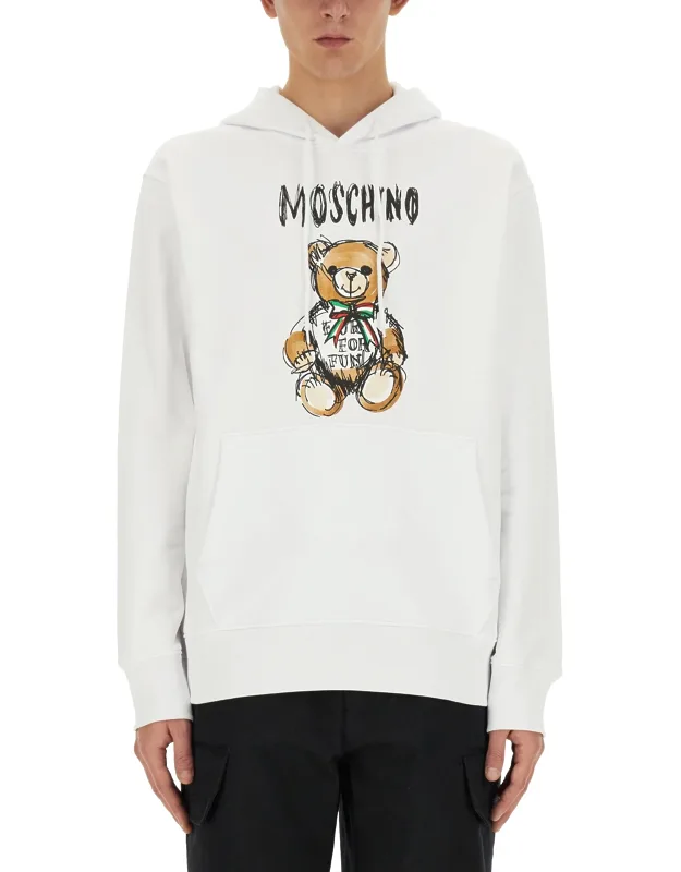 Teddy Print Sweatshirt 100% Cotton