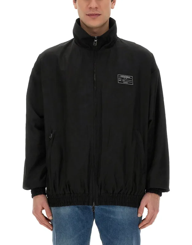 Hooded Jacket, 100% Polyester, Made In Italy