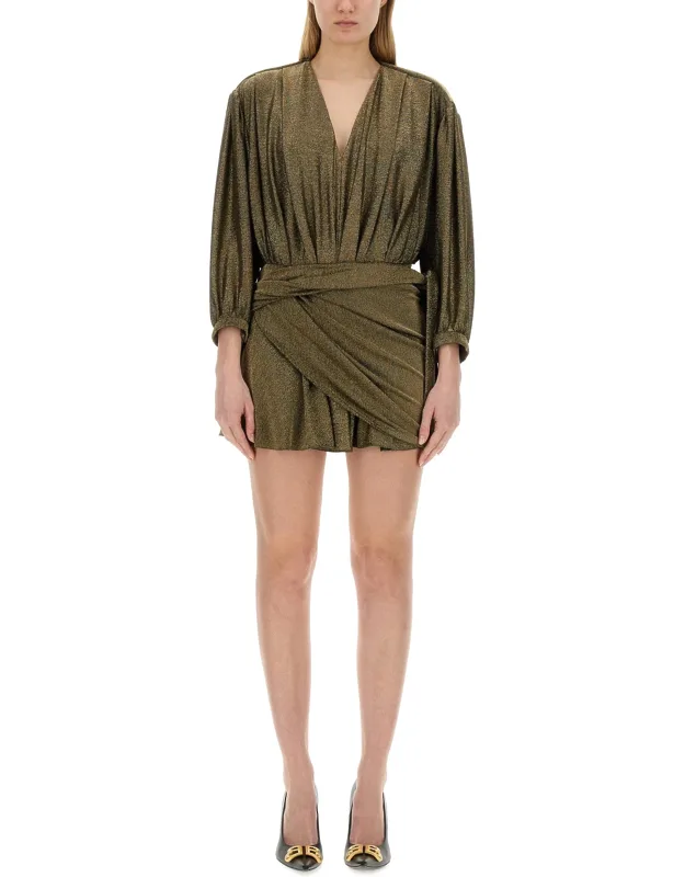 V-neck Dress Regular Fit Made In Italy