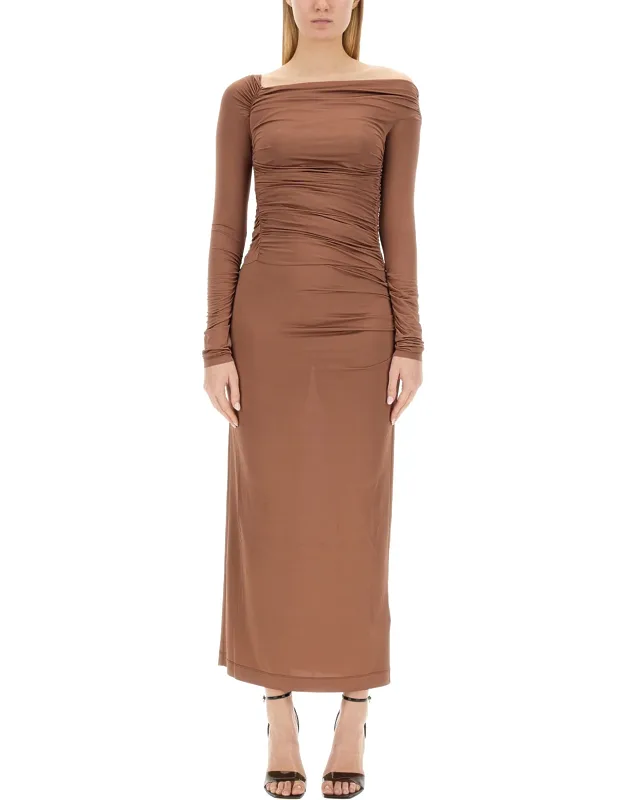 Midi Dress, Slim Fit, 97% Viscose, 3% Spandex
