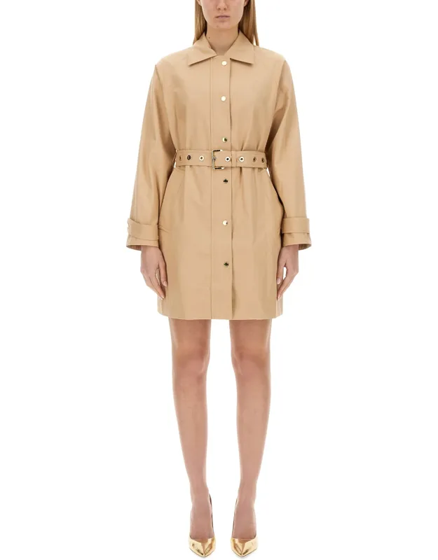 Cotton Trench Coat With Regular Fit And 100% Made In China