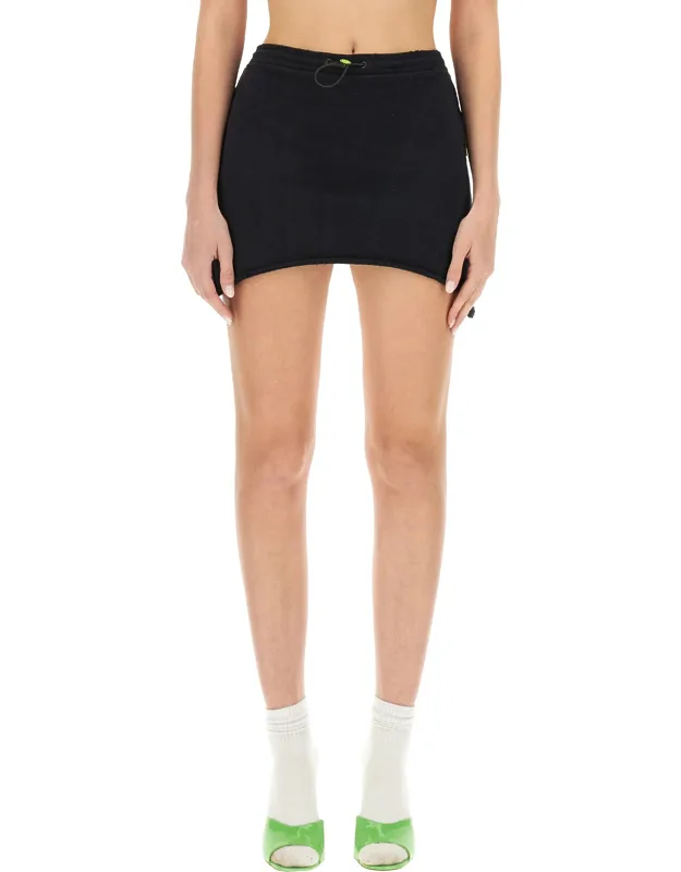 Barrow Cotton Mini Skirt Slim Fit Made In Italy
